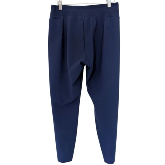 Athleta Stellar Tight Pants Enchanted Blue Ankle Zippers Women's size 12 Petite - Picture 4 of 14